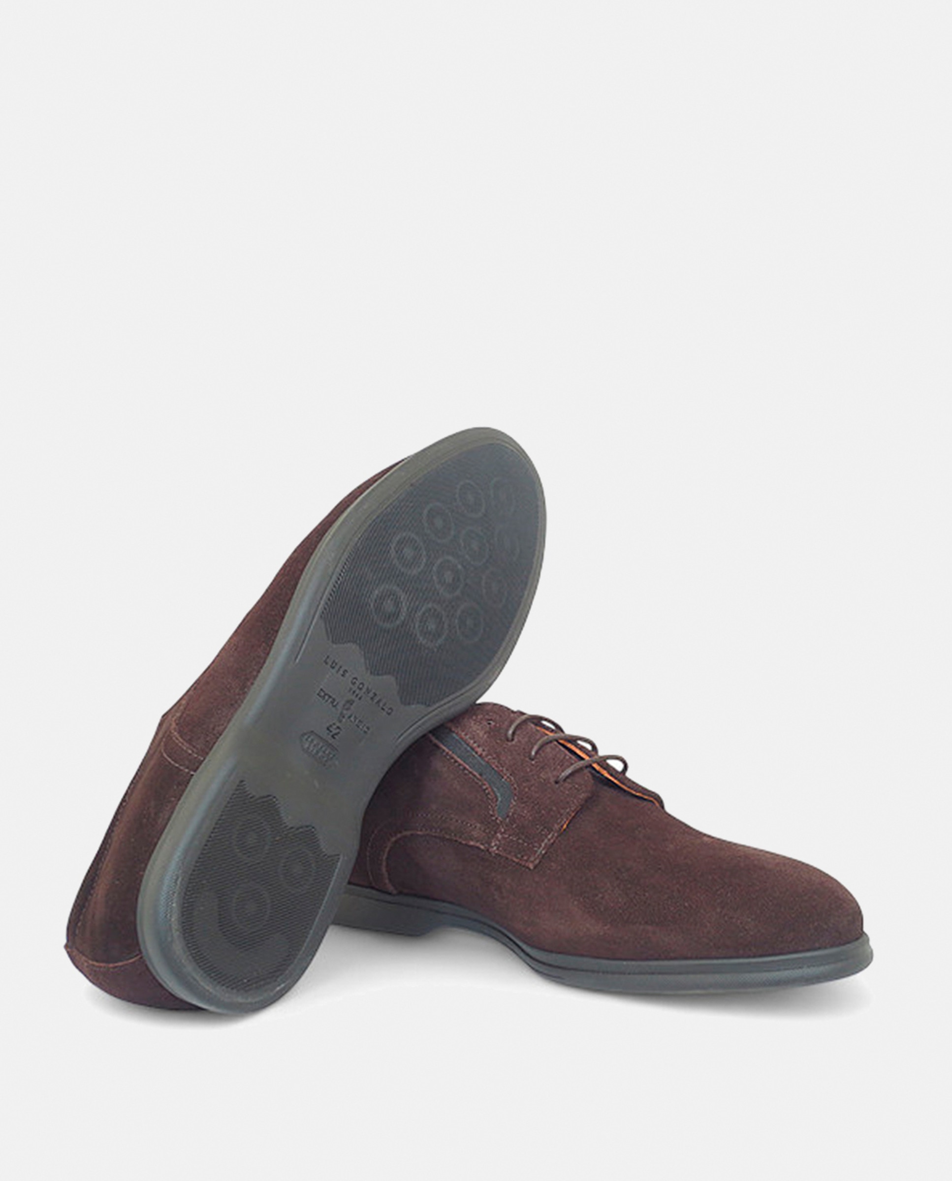 Sapatos Blutcher de Camurça Castanho-escuro-4