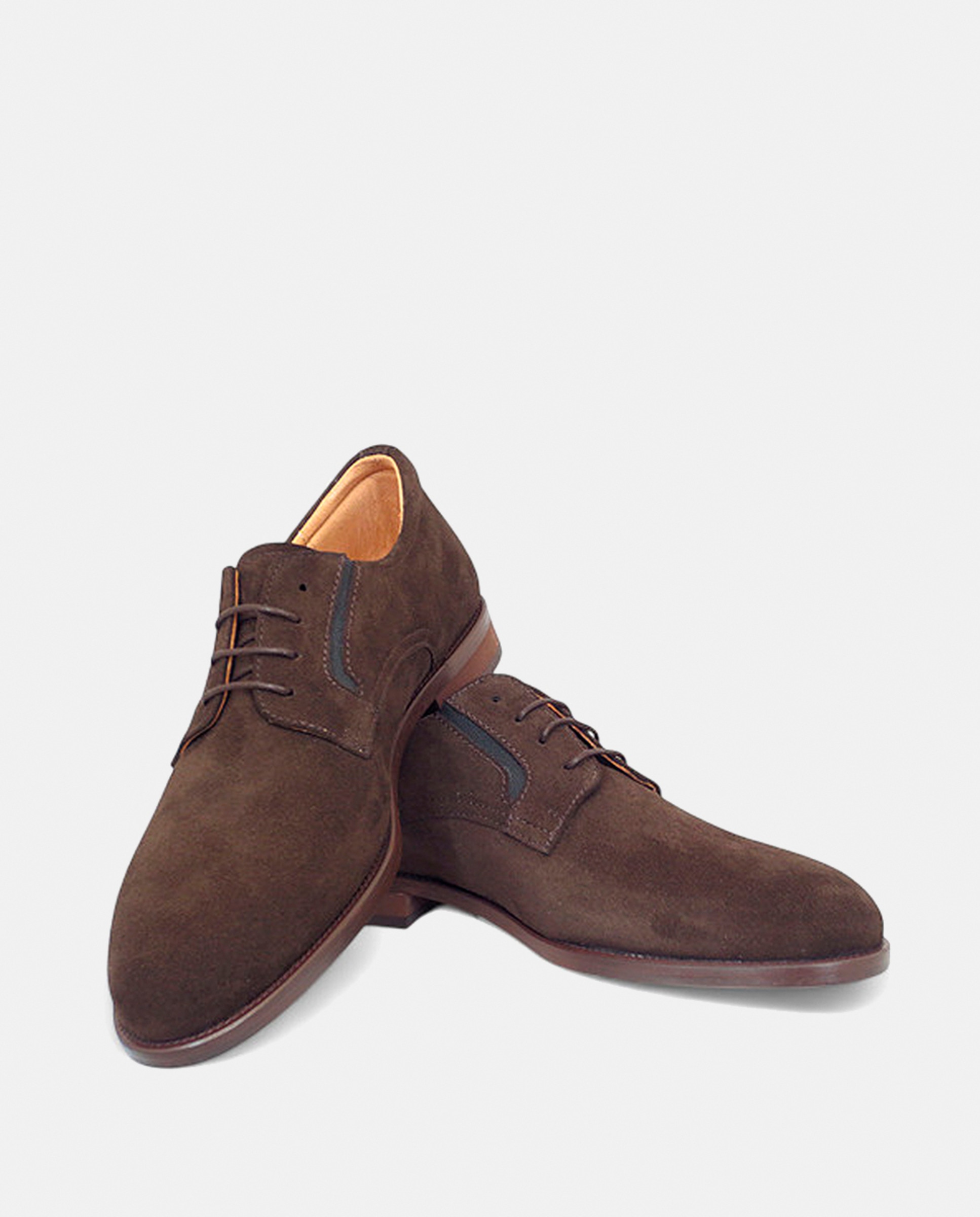 Sapatos Blutcher de Camurça Castanho-escuro-3