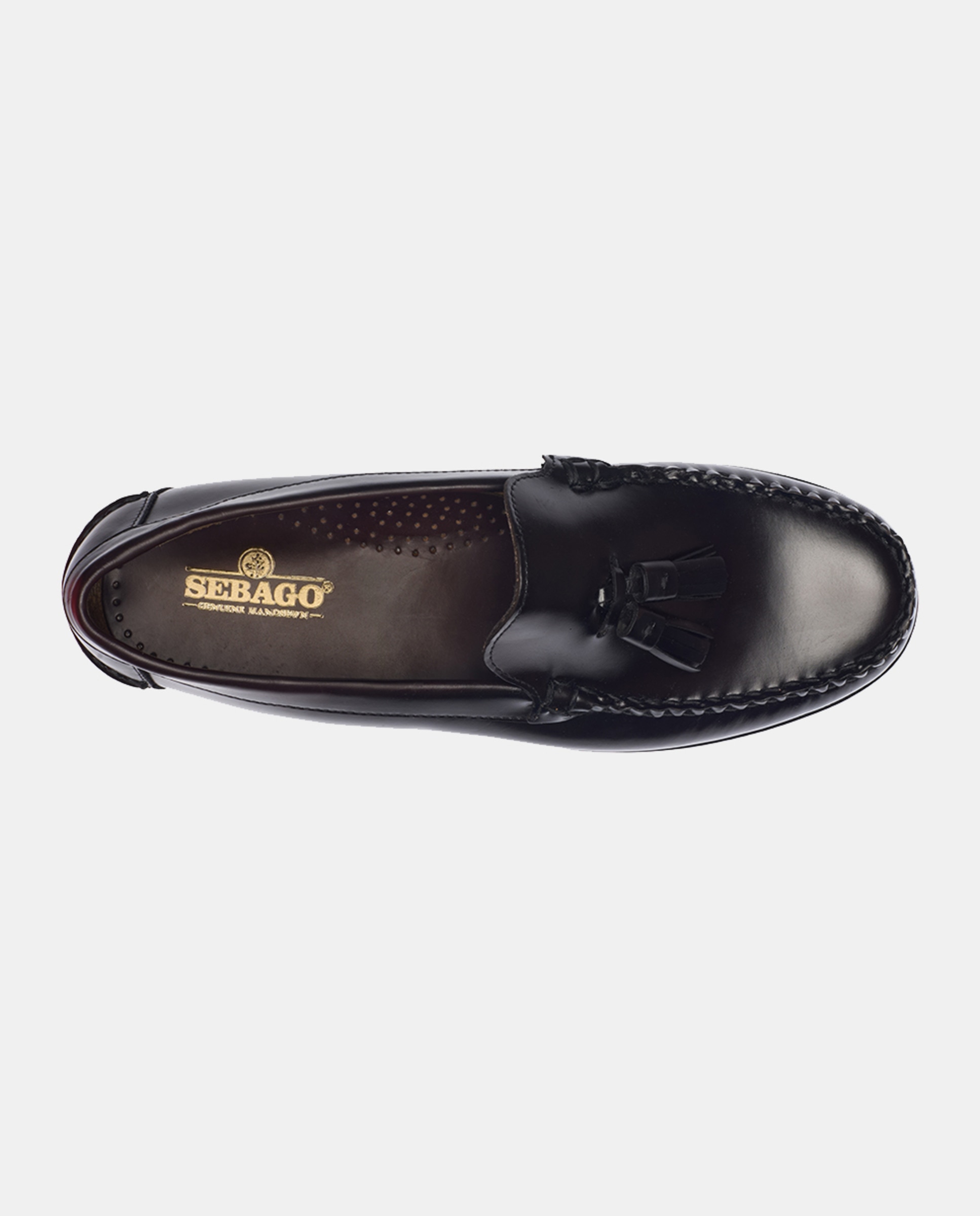 Mocassins com Borlas e Sola de Borracha Vermelho/Grená-3