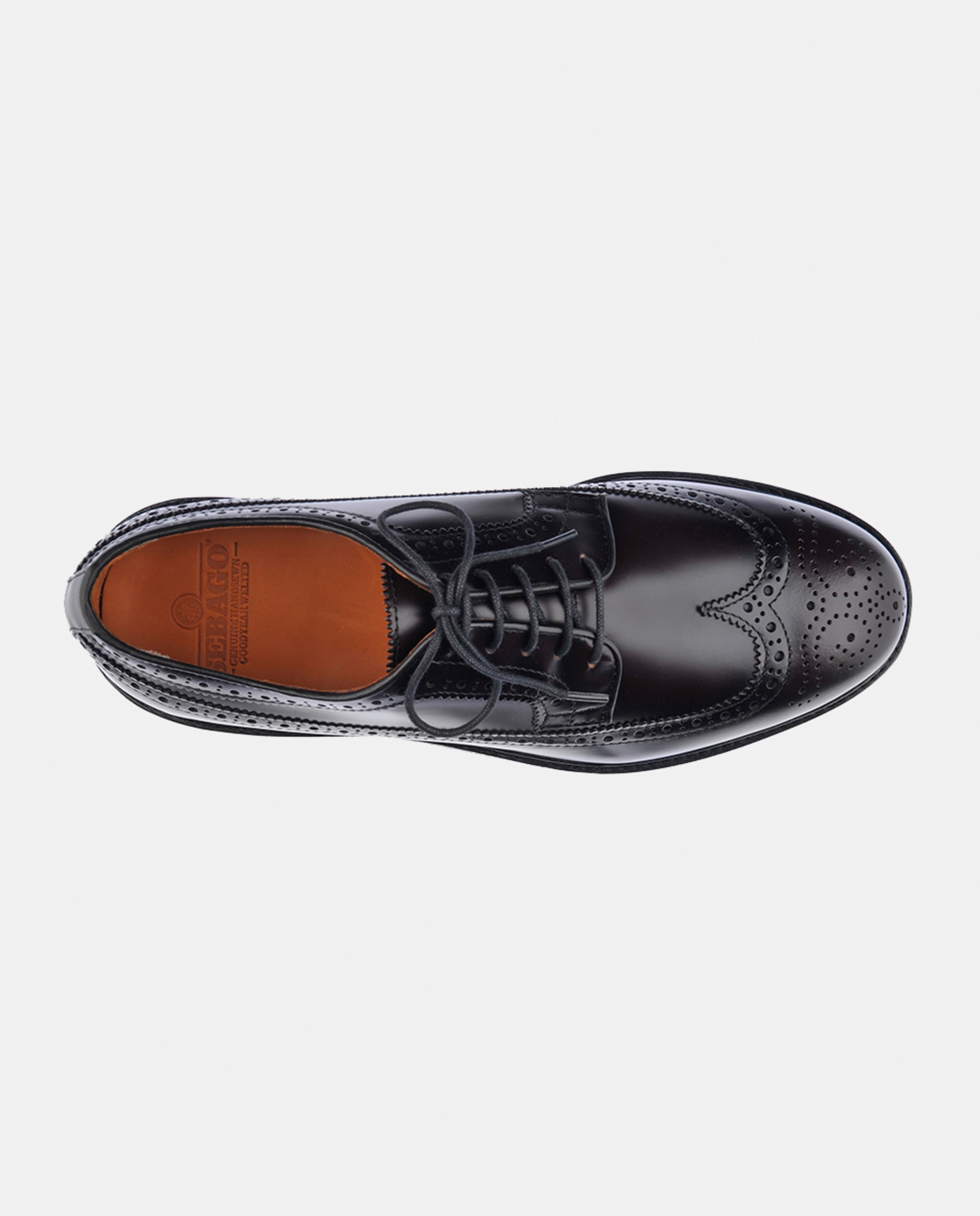 Sapatos em Pele Perfurados GYW Vermelho/Grená-3