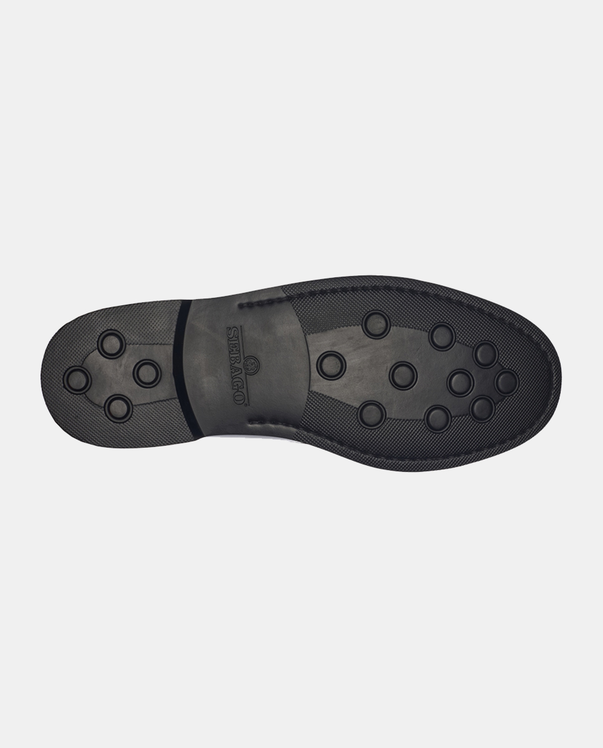 Mocassins em Pele com Sola de Borracha Preto-5