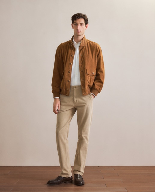 Imagem 0 de Calças de Bombazina Regular Fit