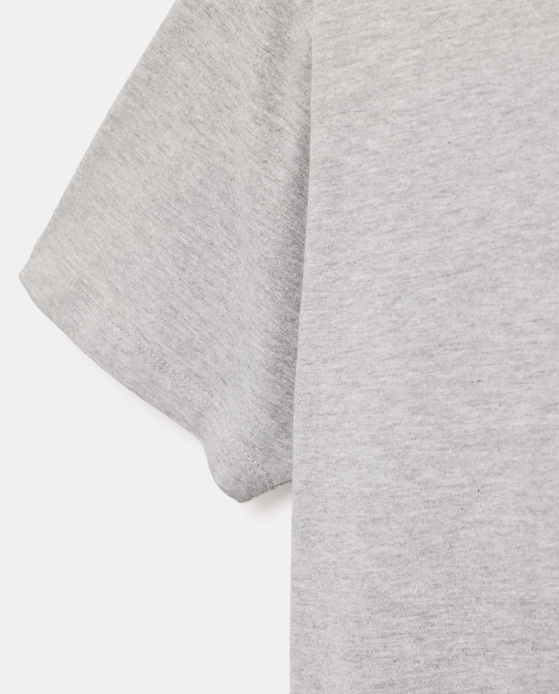 Camiseta de hombre manga corta cuello caja básica 820 Gris medio-5