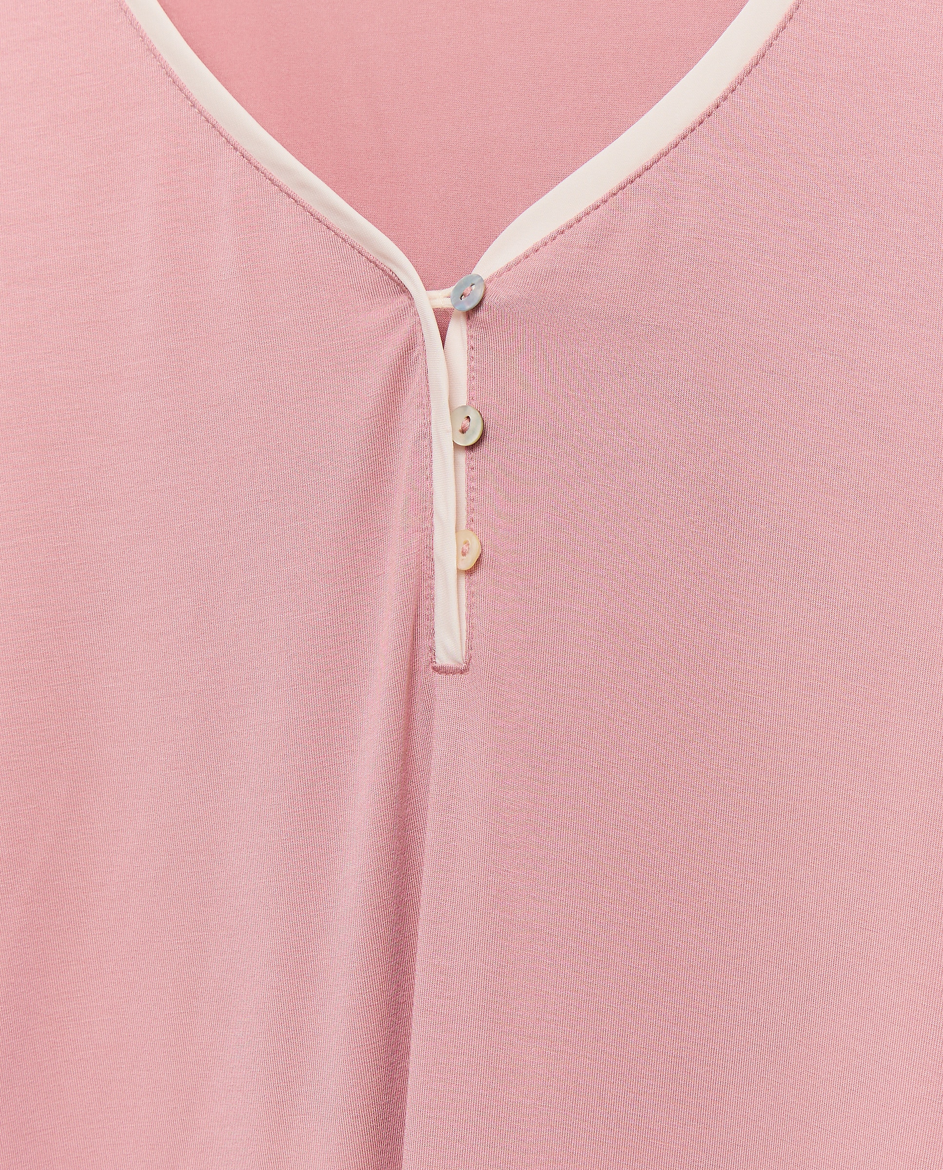 Camisola de Pijama com Estampado Floral Rosa-claro-5