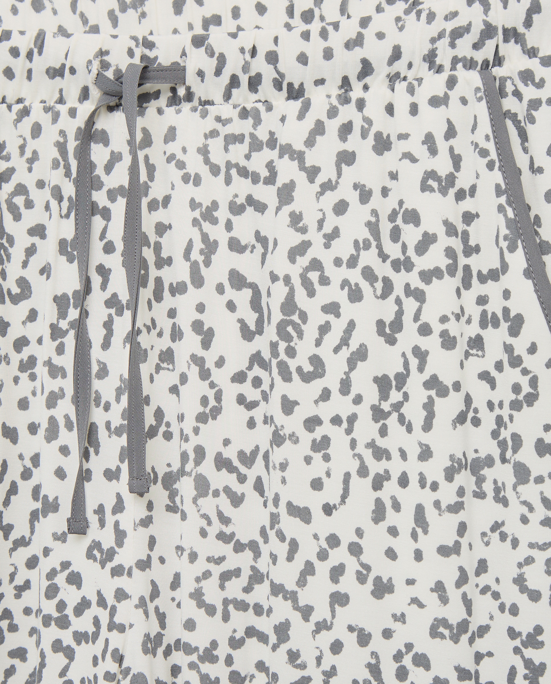 Calças de Pijama com Estampado Floral Branco-5