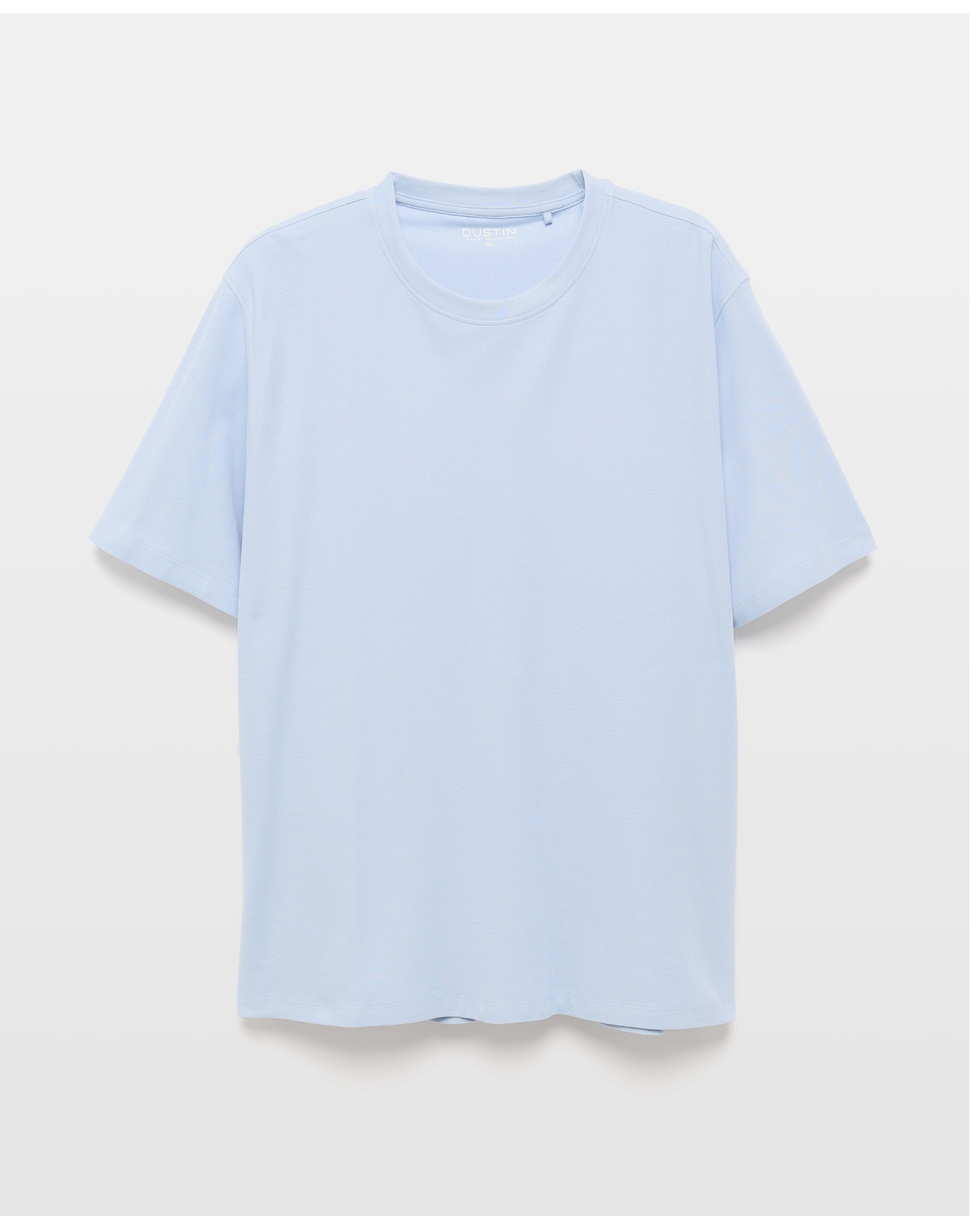 T-shirt de Manga Curta Tamanhos Grandes Bege-4