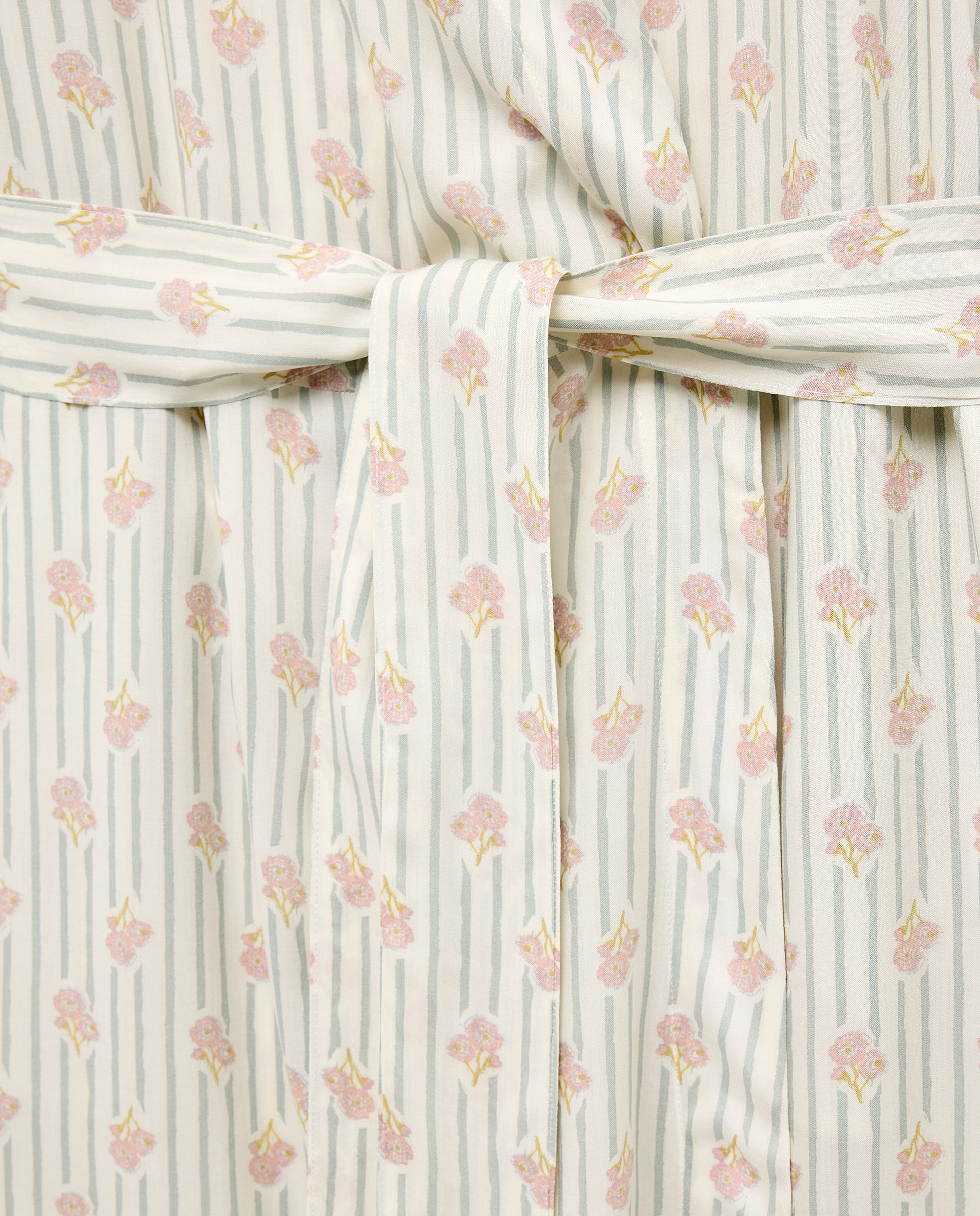 Bata estampada mujer Verde-4