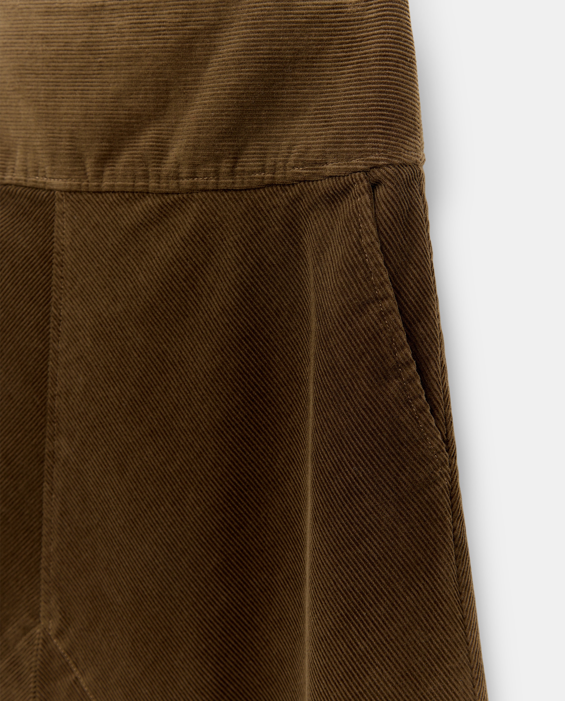 Saia Midi de Bombazina 520 Caqui-6