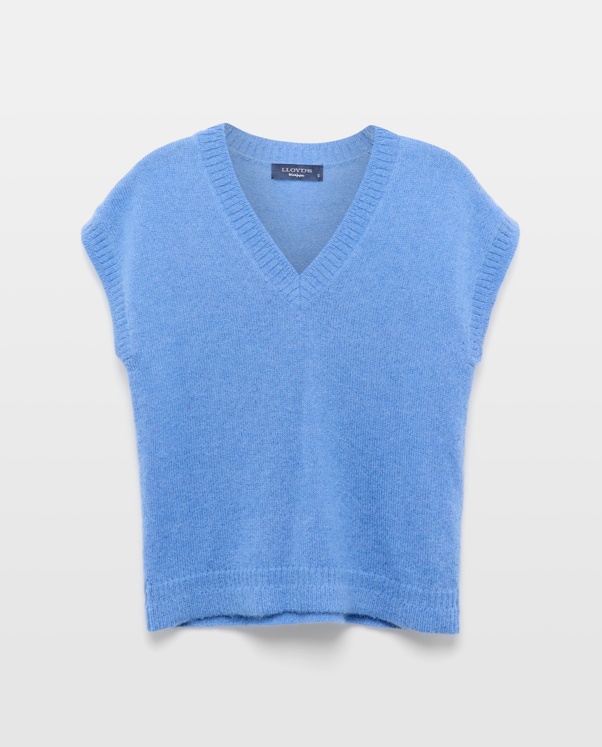 Colete com Decote em Bico 410 Azul Claro-4