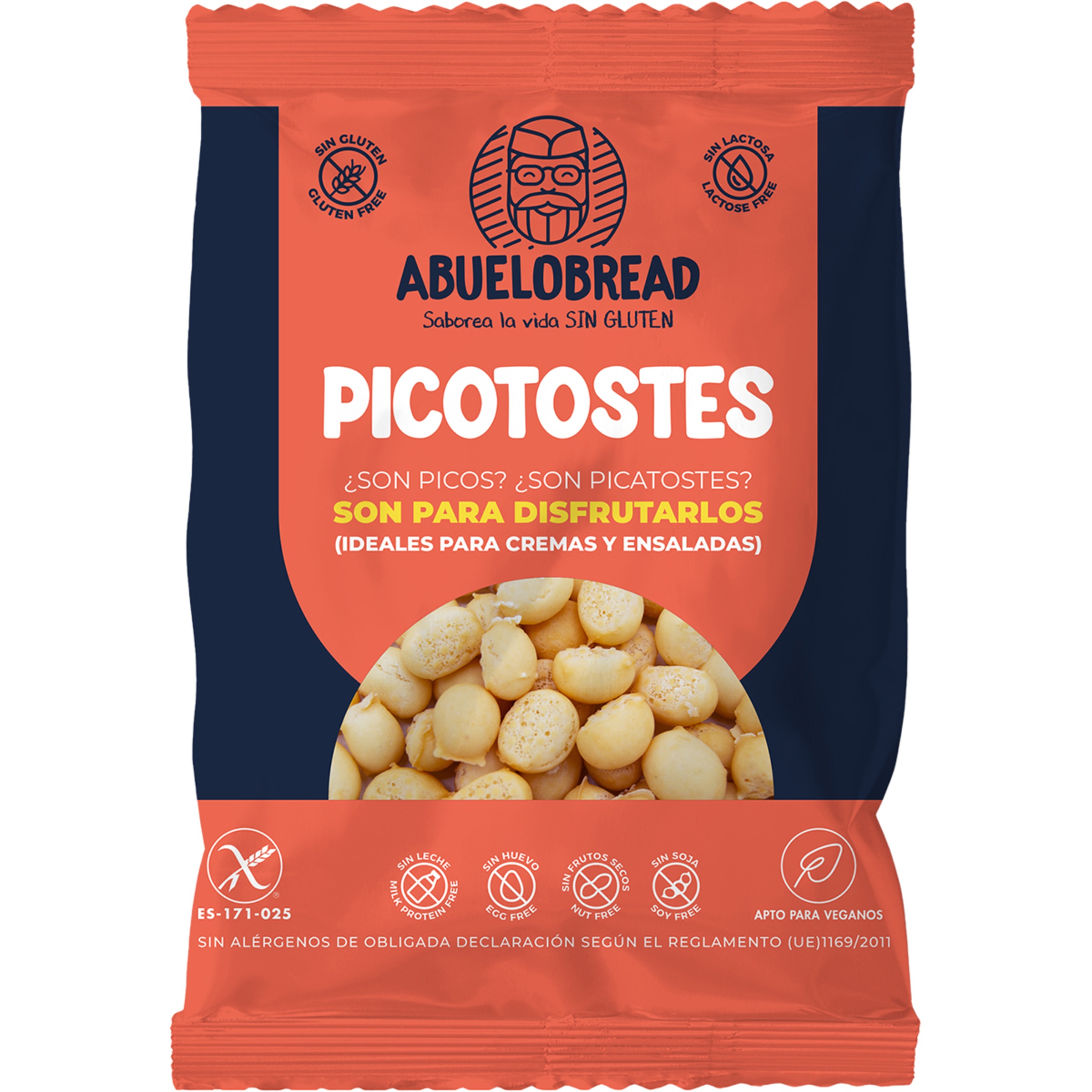 picotostes ideales para cremas y ensaladas sin gluten apto para veganos envase 60 g