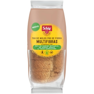pan de molde 50% integral harina de sorgo, arroz y trigo sarraceno sin gluten envase 330 g - Schar
