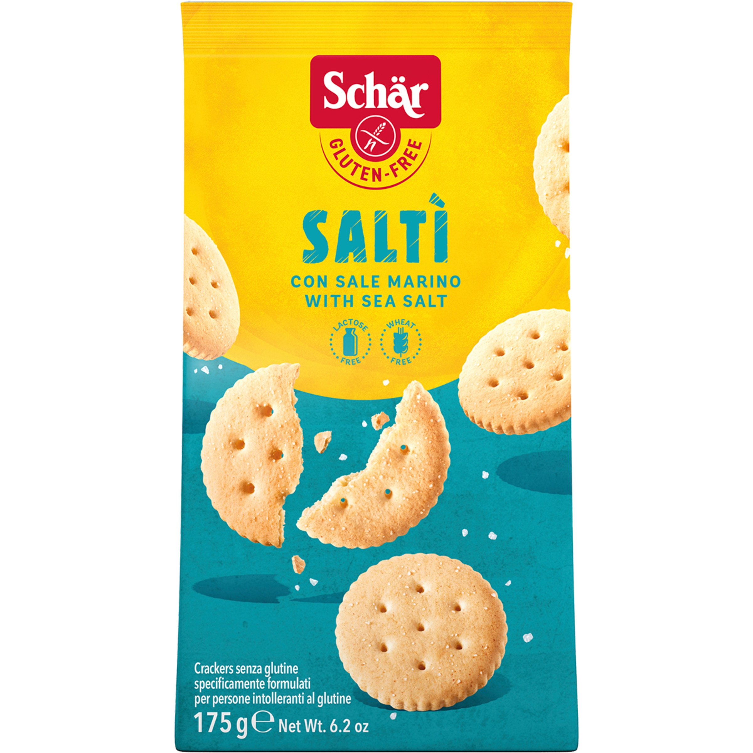 galletas crackers con sal marina sin gluten envase 175 g