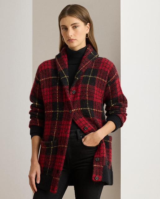 Imagen 0 de Cárdigan de mujer estampado con cuello chal