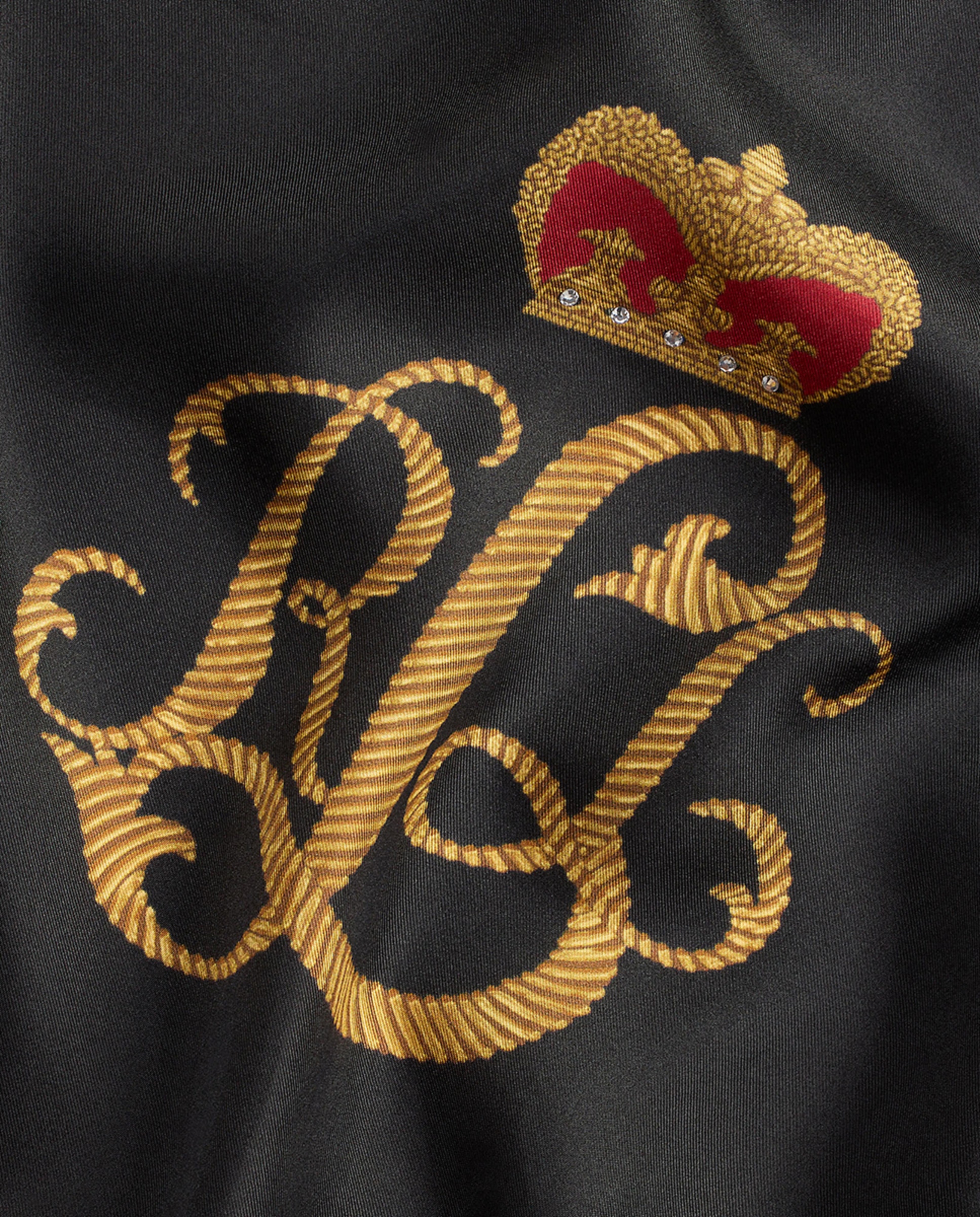 Lenço de Seda com Escudo Multicolor-3