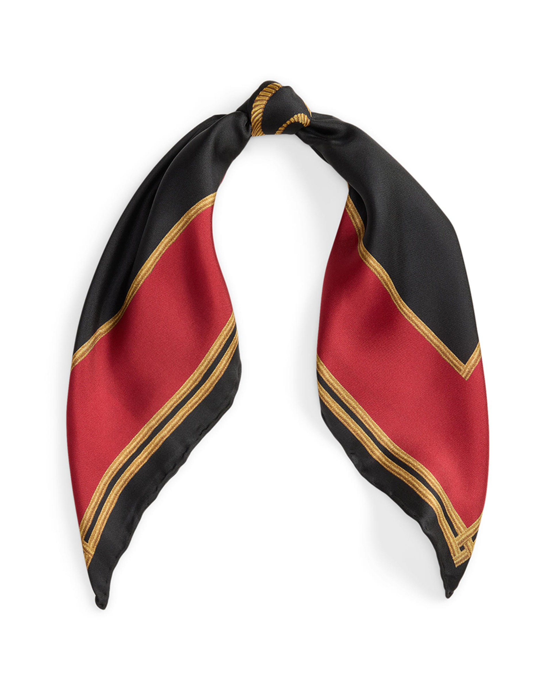 Lenço de Seda com Escudo Multicolor-2