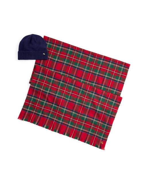 Imagem 0 de Conjunto de Cachecol e Gorro de Malha