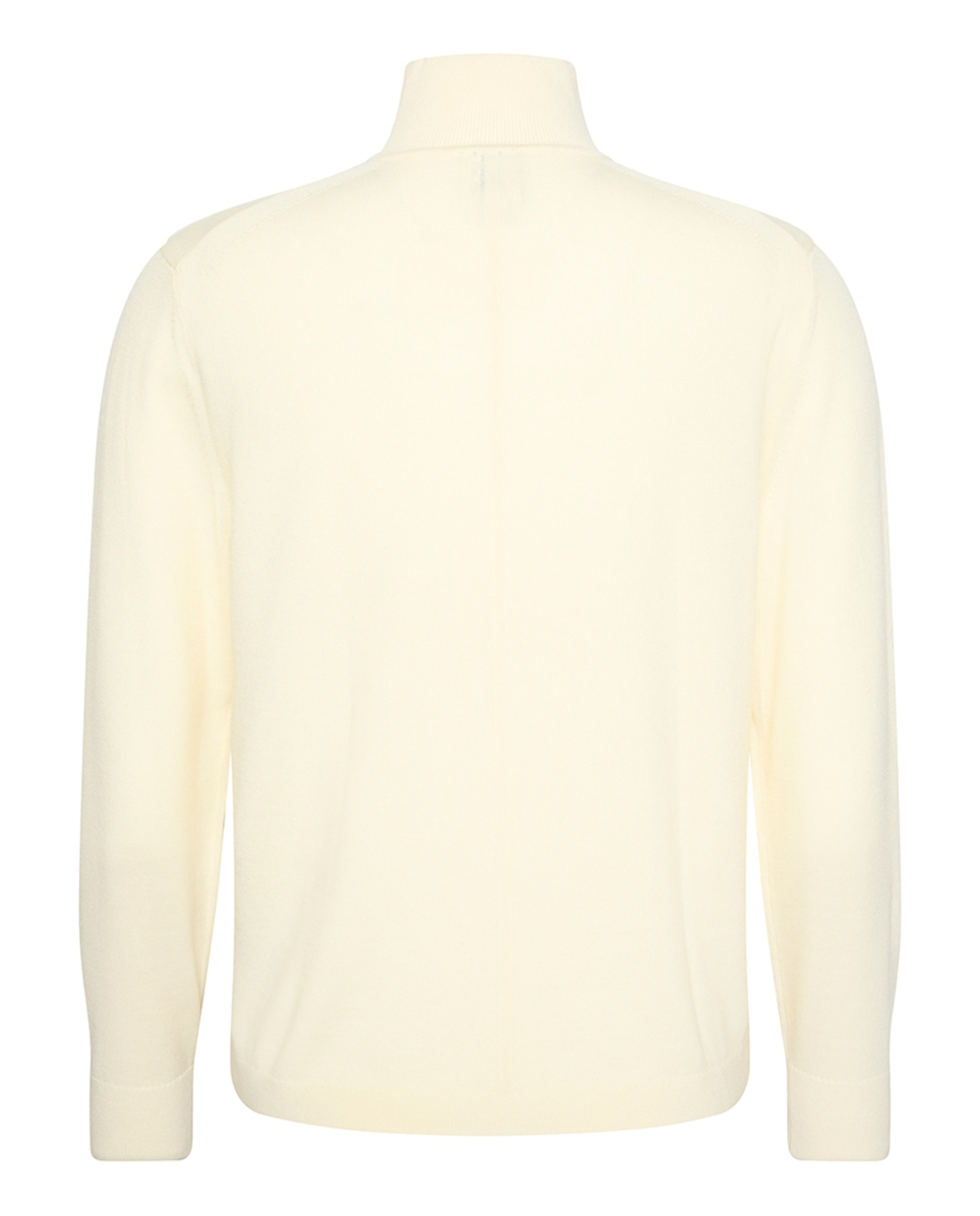 Camisola de Malha com Gola Alta Branco-7