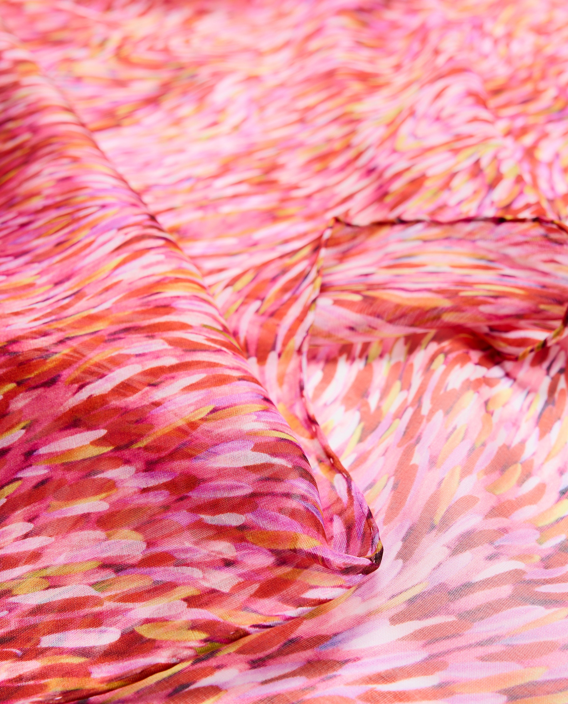 Chiffon 100% Seda com Estampado 200 Rosa-3