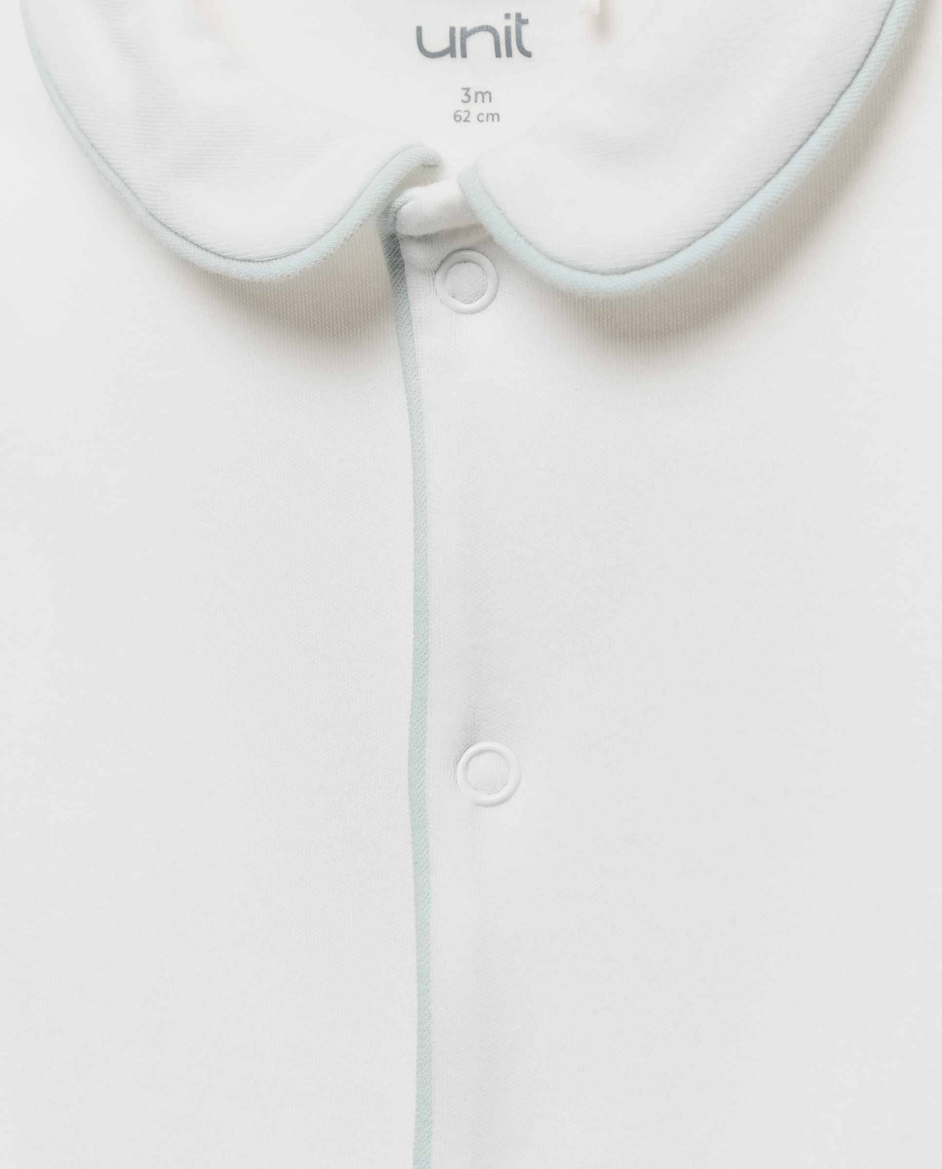 Pijama de bebé largo con contrastes Blanco roto-3