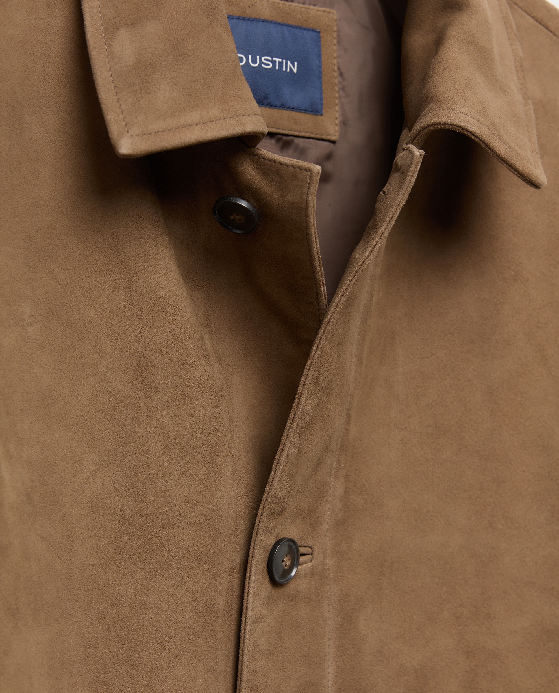 Blusão de Pele Castanho-claro-6