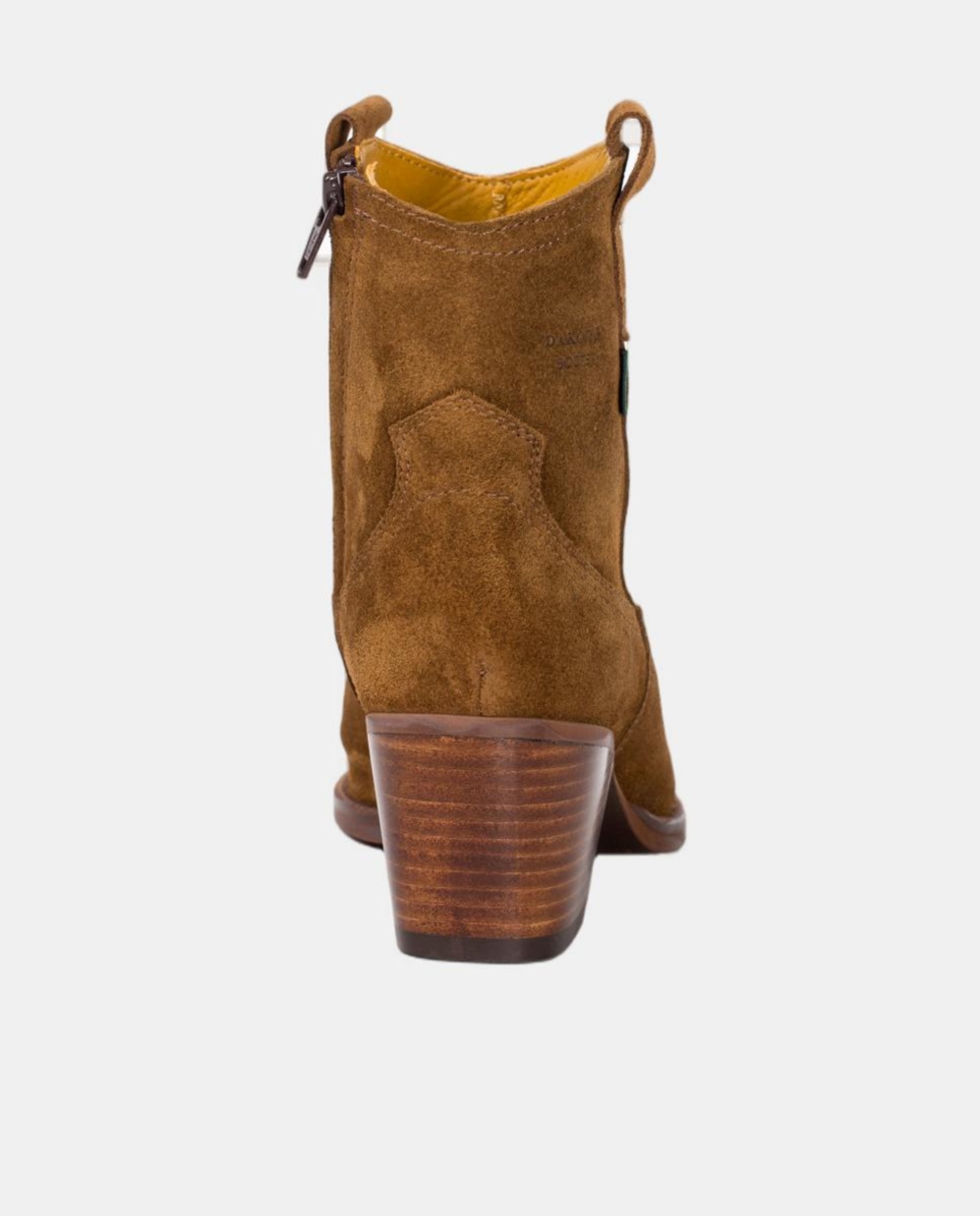 Botins Cowboy em Pele com Tacão Castanho taupe-3