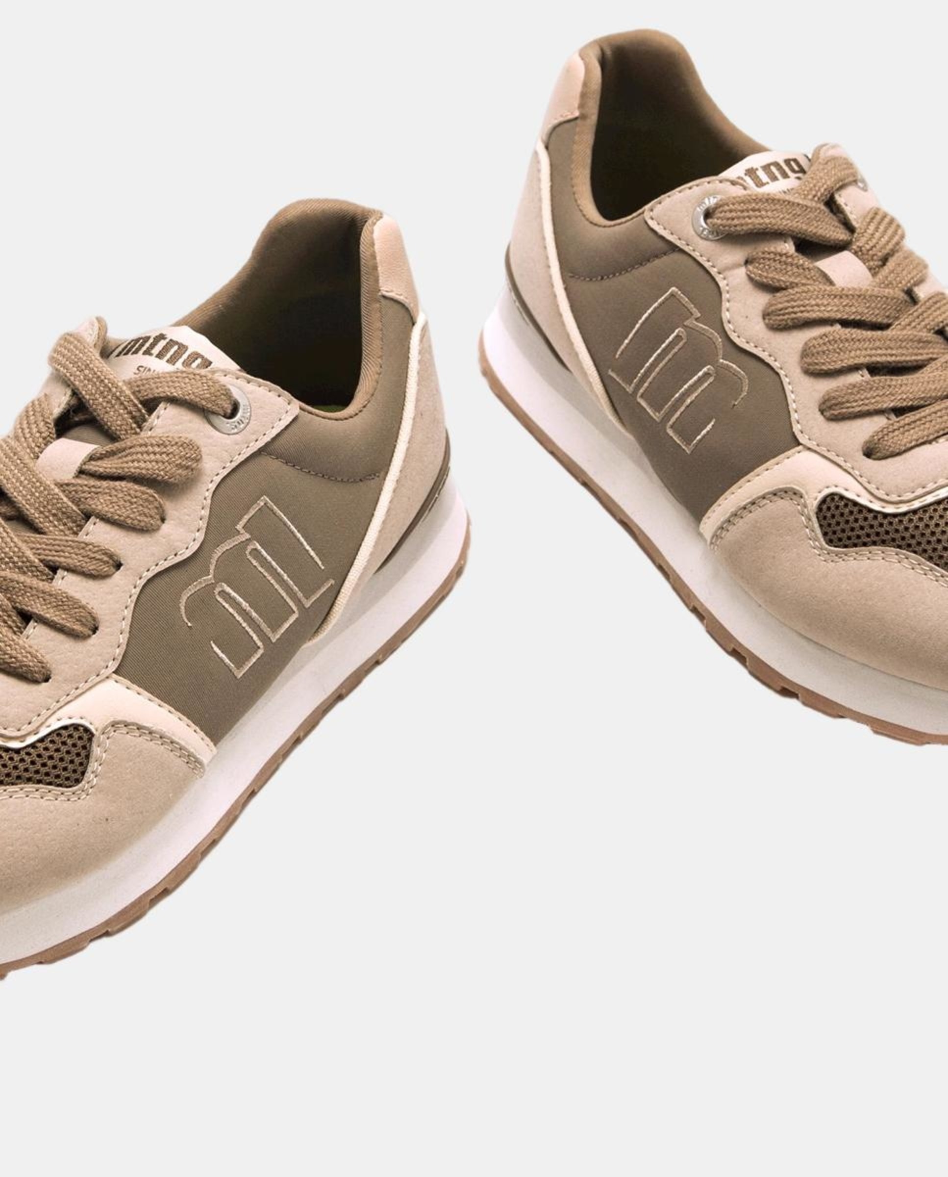 Sapatilhas Baixas Tipo Running com Diferentes Texturas Verde-6