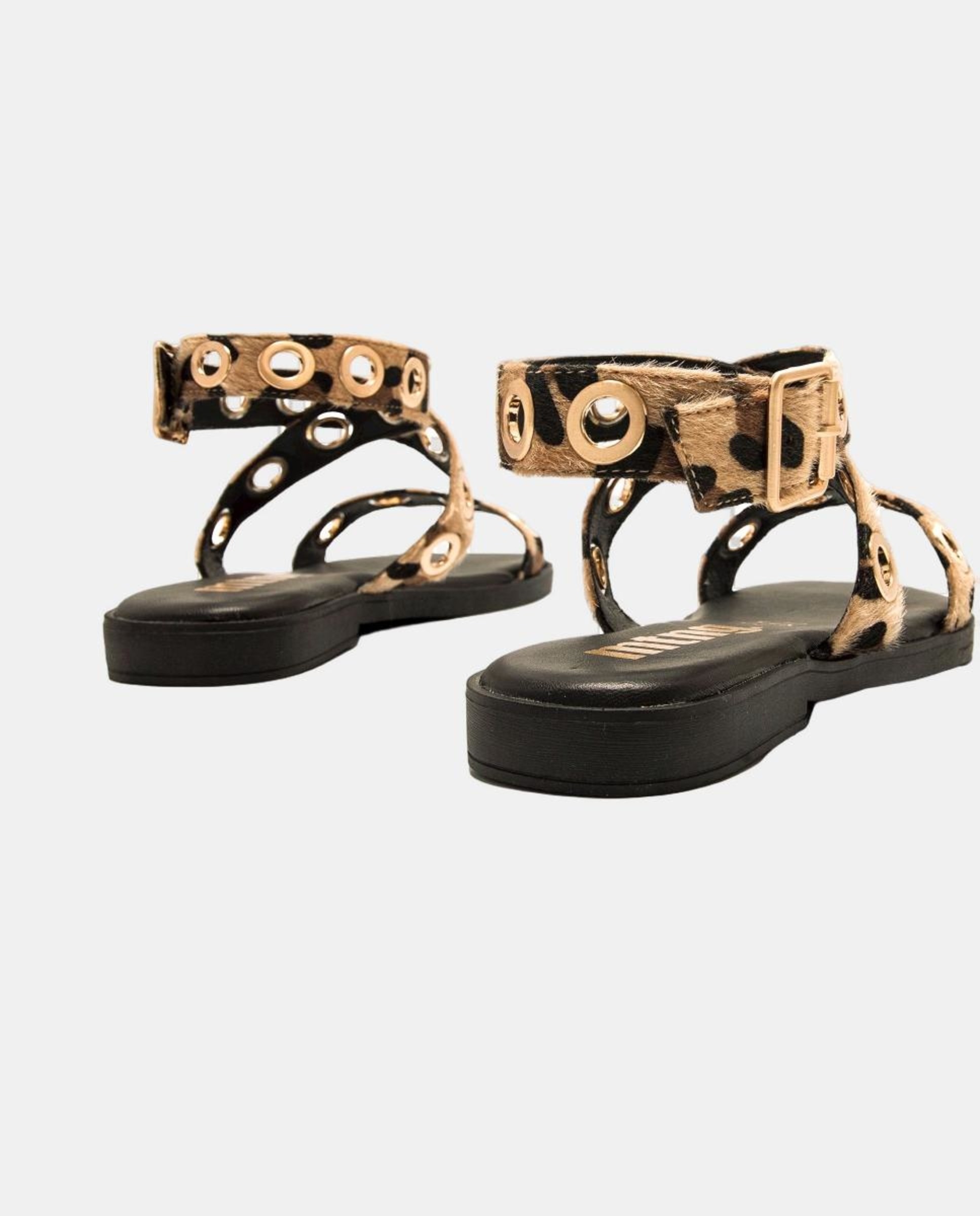 Sandálias rasas de senhora Multicolor-3