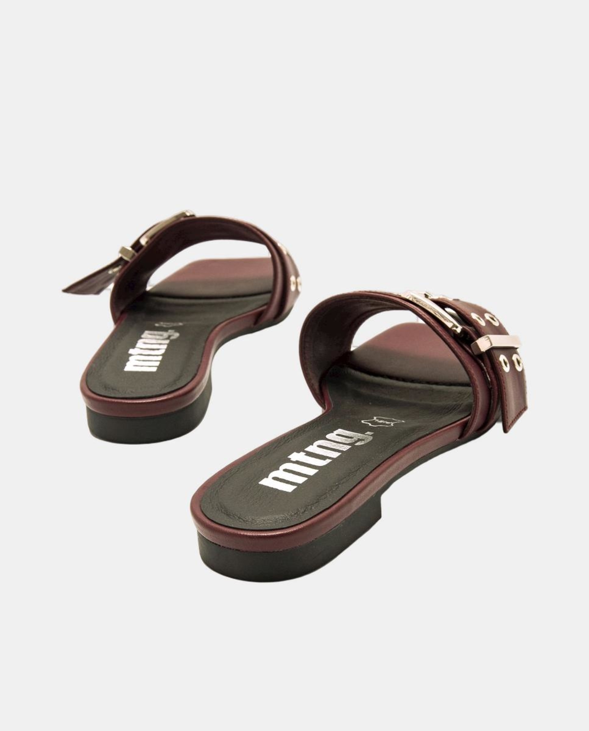 Sandálias rasas de senhora Vermelho-3