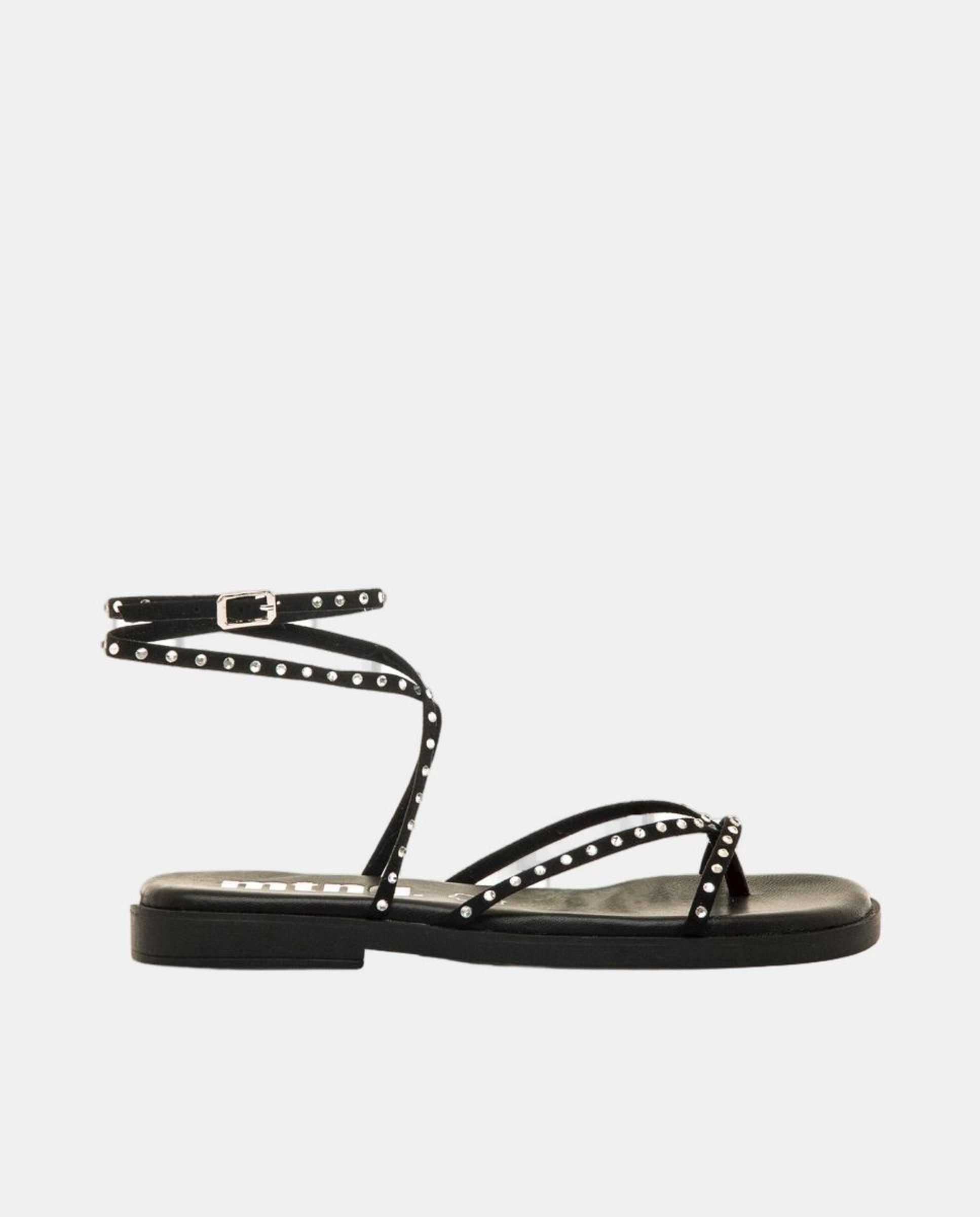 Sandálias rasas de senhora Preto-1