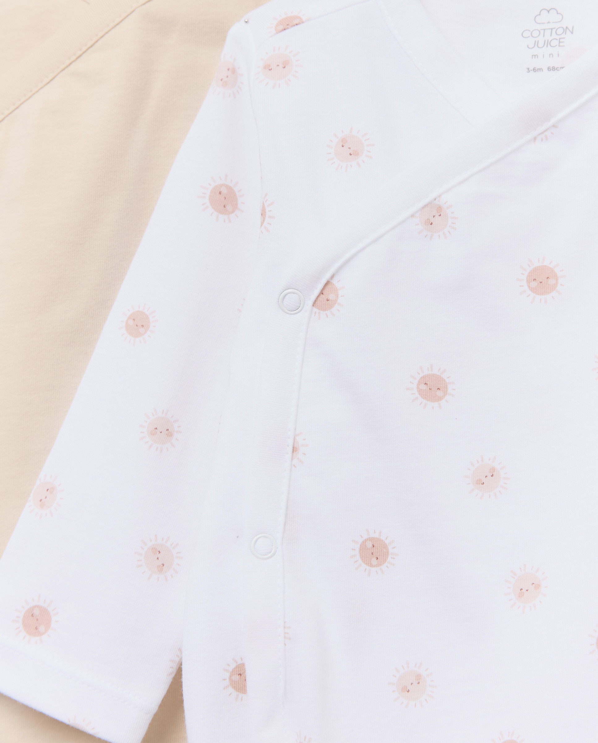 Pack de 2 Bodies Natal de Bebé com Manga Comprida e Fantasia Camel-3