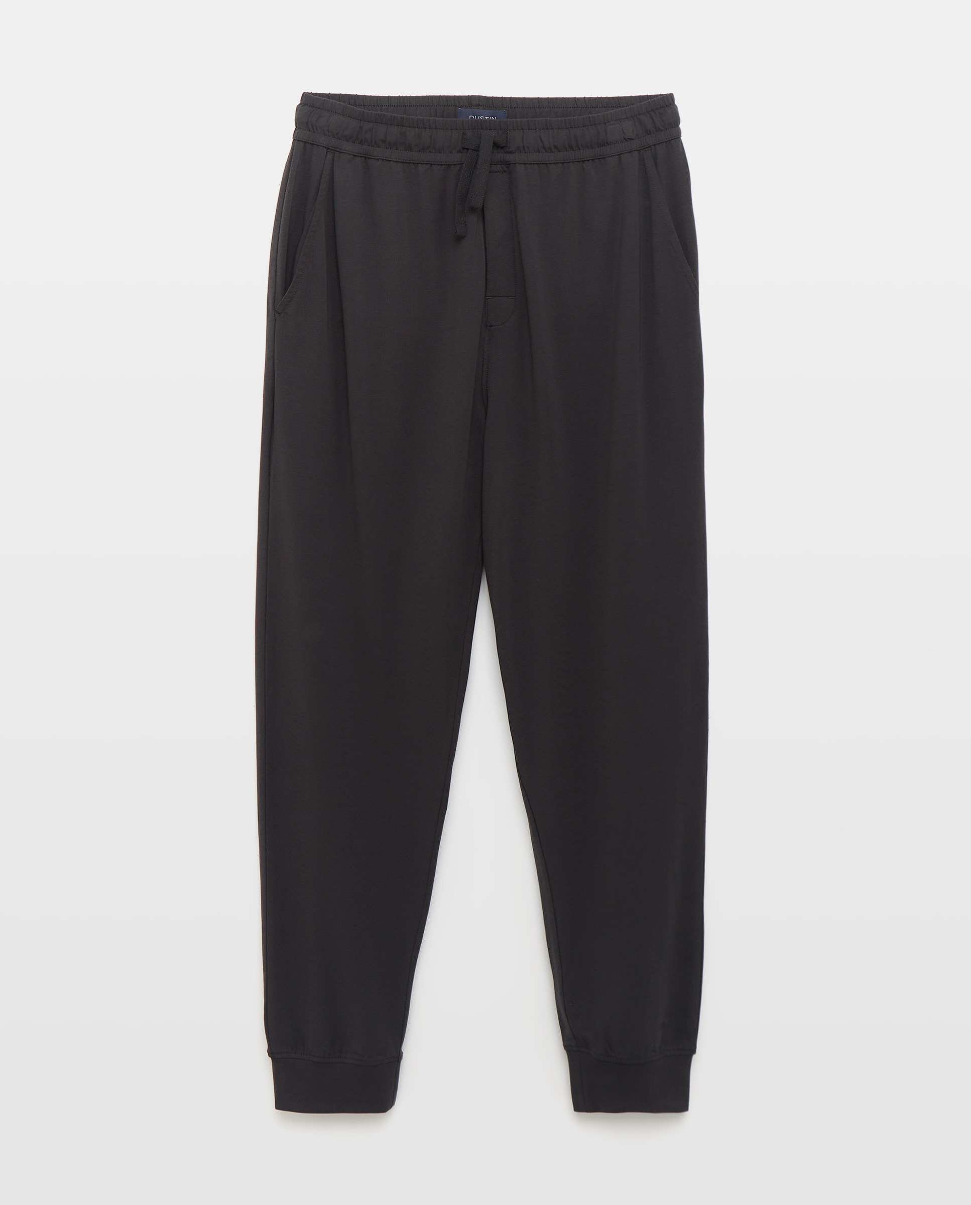 Calças de Malha de Pijama Preto-4