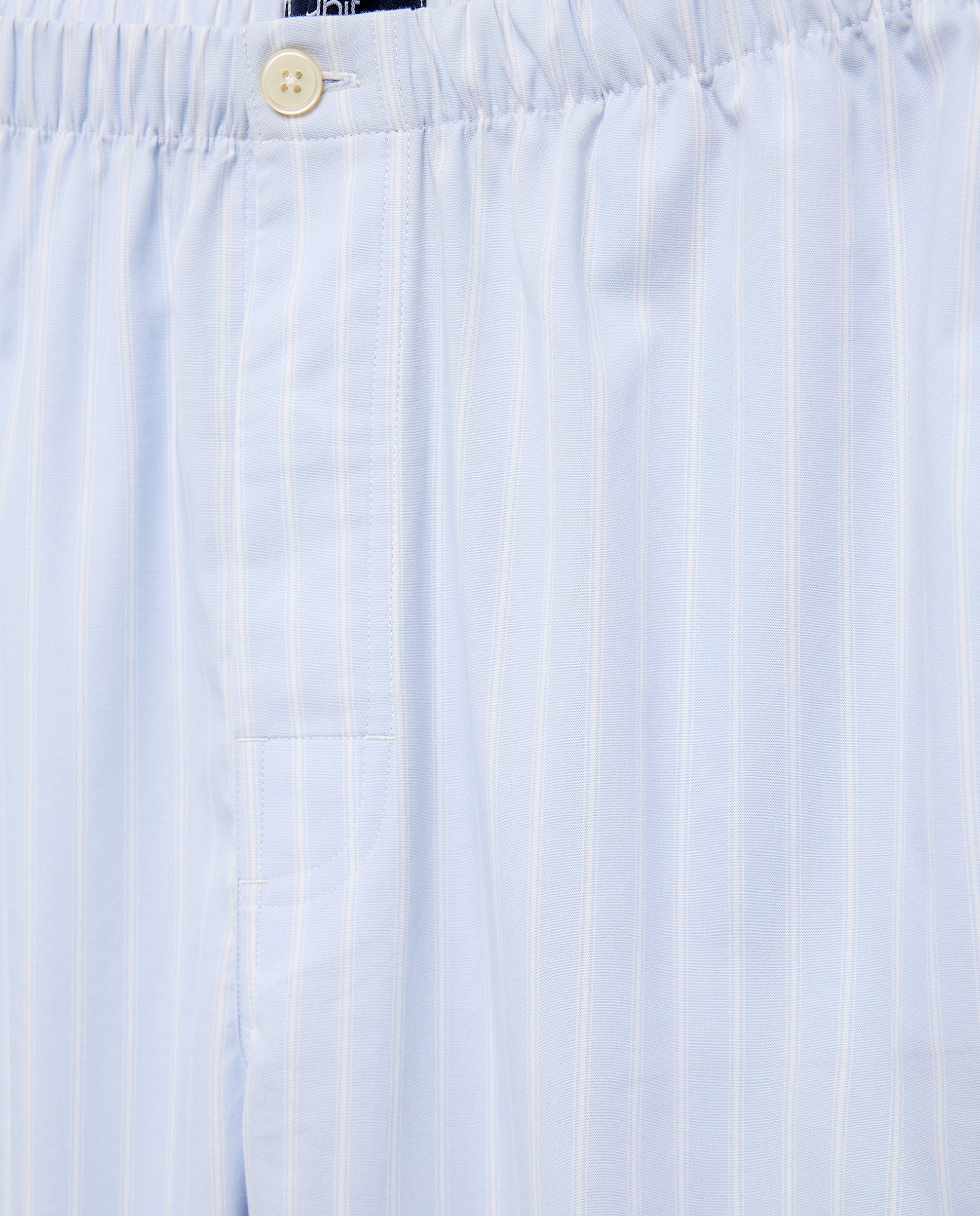 Pijama hombre algodón rayas 400 Azul-4