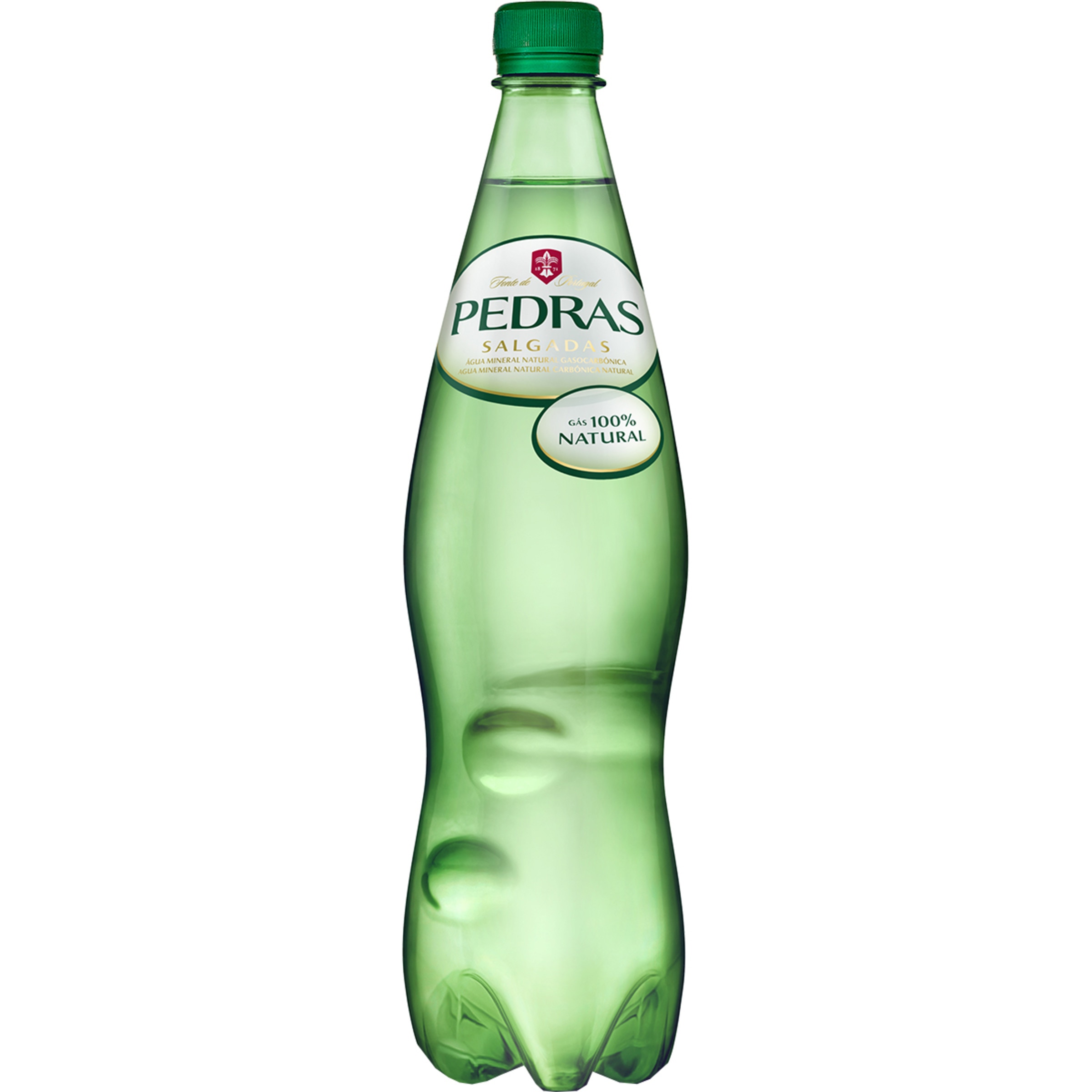 agua mineral natural con gas botella 1 l