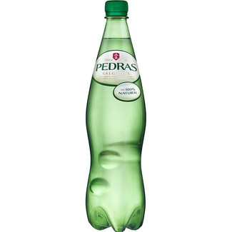 agua mineral natural con gas botella 1 l - Pedras