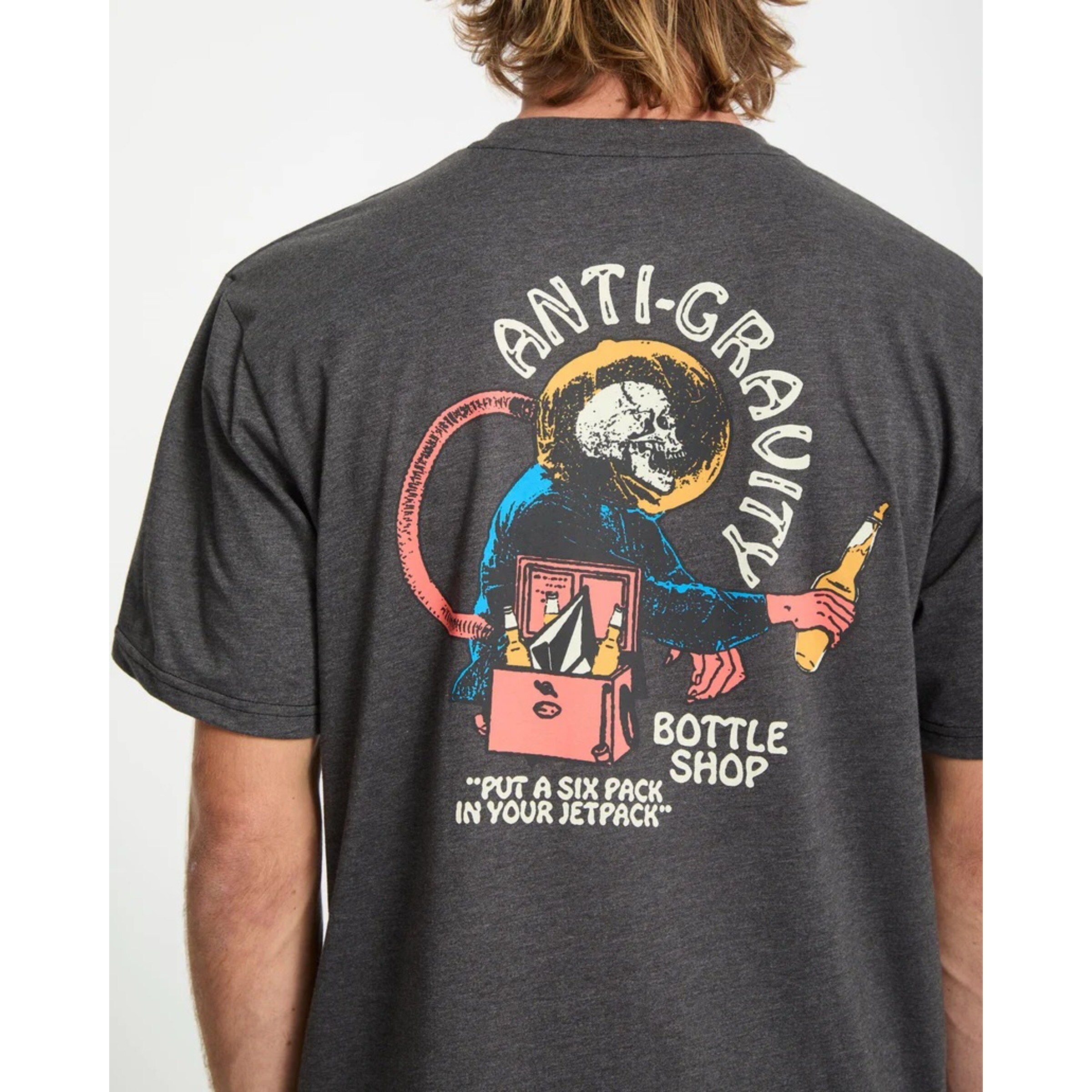 T-shirt de Homem Anti Gravity - Cinzento Escuro 3