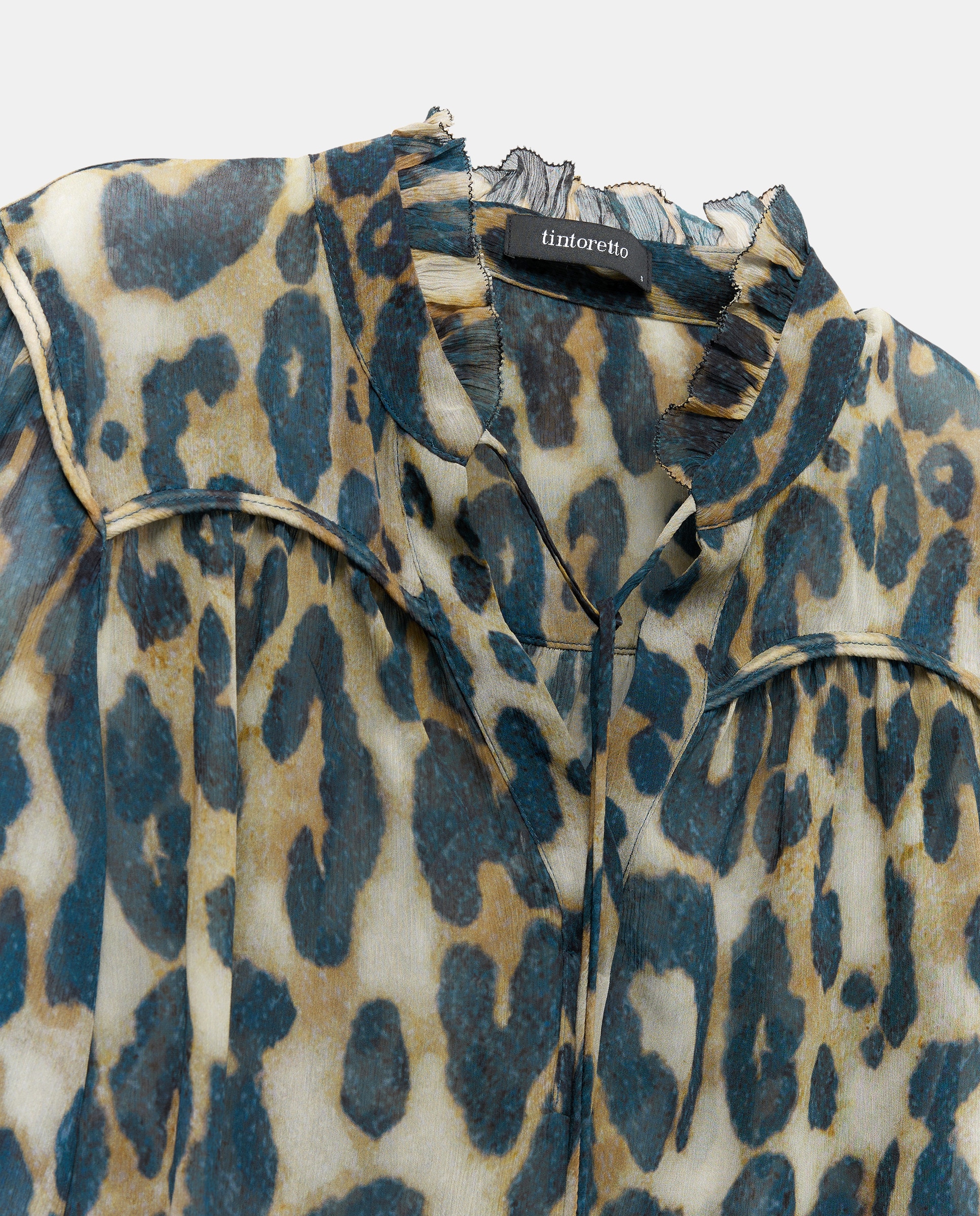 Blusa com Animal Print Castanho-5