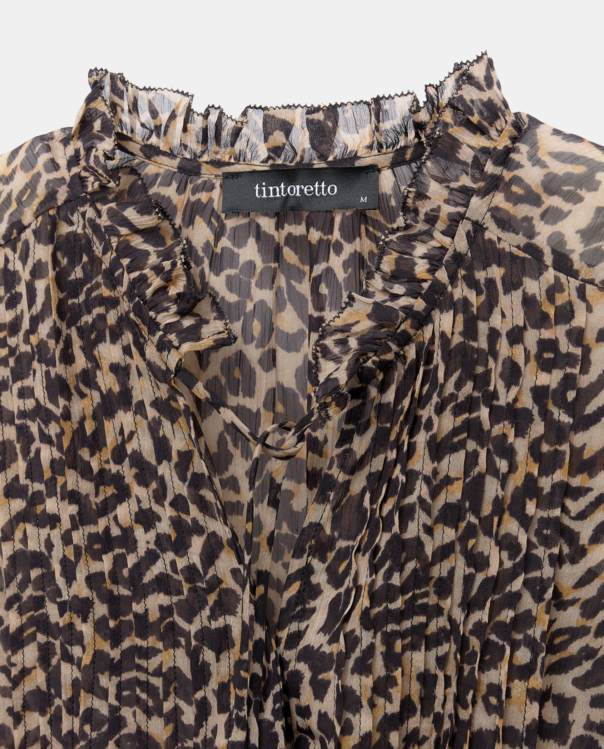 Blusa com Animal Print Castanho-6