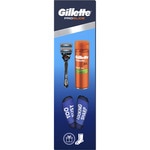 Pack Shave Gel Sensitive mit Almond Oil + Rasierer 5 Klingen + Socken inklusive