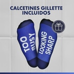 Pack Shave Gel Sensitive mit Almond Oil + Rasierer 5 Klingen + Socken inklusive