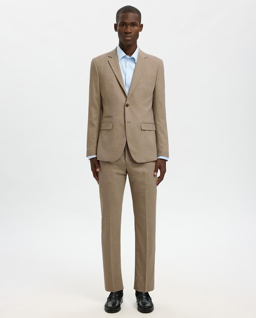 Imagem 0 de Calças de Fato Slim Fit Lisas