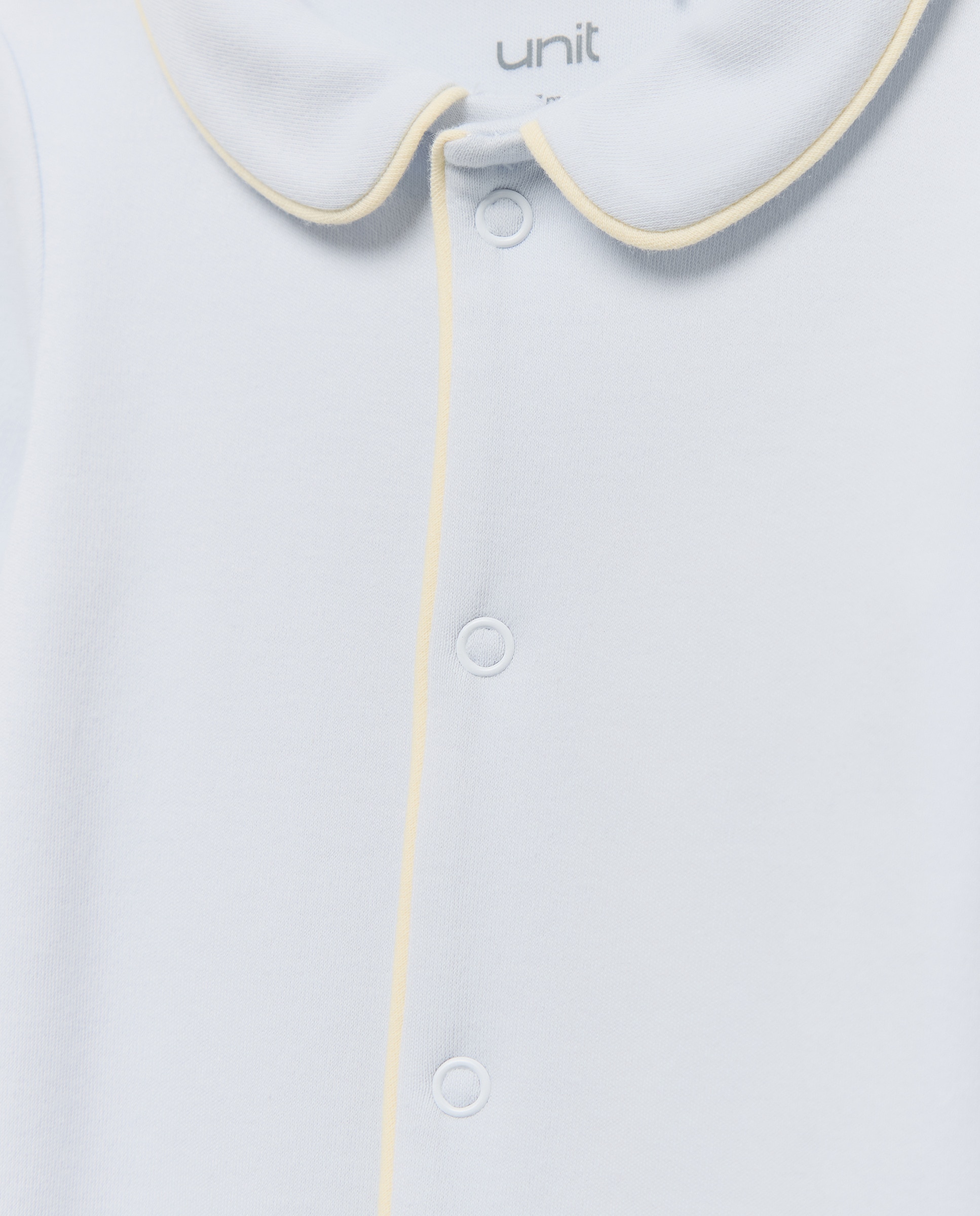 Pijama de bebé largo con contrastes 410 Azul claro-3