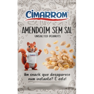 Amendoins sem Sal embalagem 150 g - Cimarrom