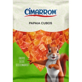Papaia em Cubos embalagem 150 g - Cimarrom