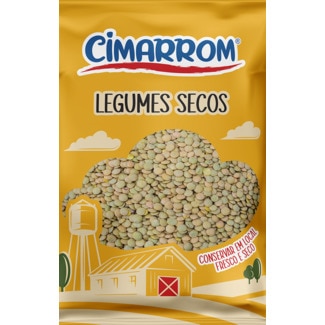 Lentilhas Verdes Secas embalagem 350 g - Cimarrom