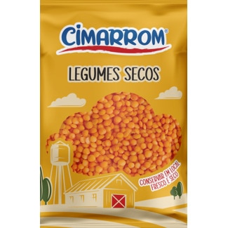 Lentilhas Vermelhas Secas embalagem 350 g - Cimarrom
