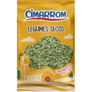 Ervilhas Metades Secas embalagem 500 g - Cimarrom