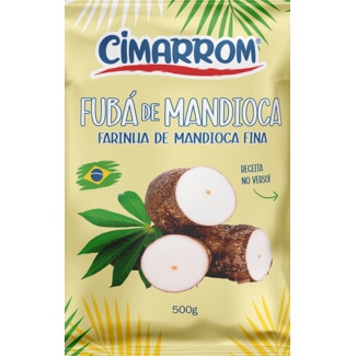 Fubá de Mandioca embalagem 500 g - Cimarrom