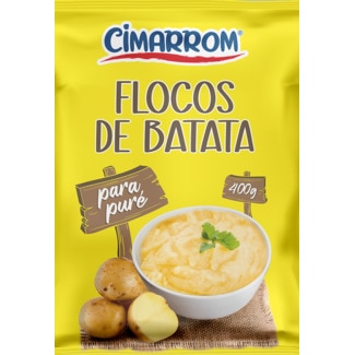 Flocos de Batata para Puré embalagem 400 g - Cimarrom