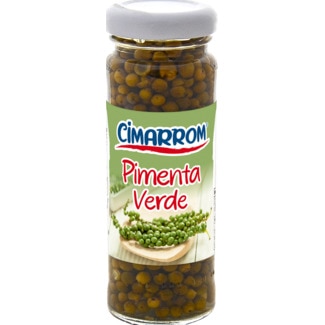 Pimenta Verde em Grão frasco 100 g - Cimarrom