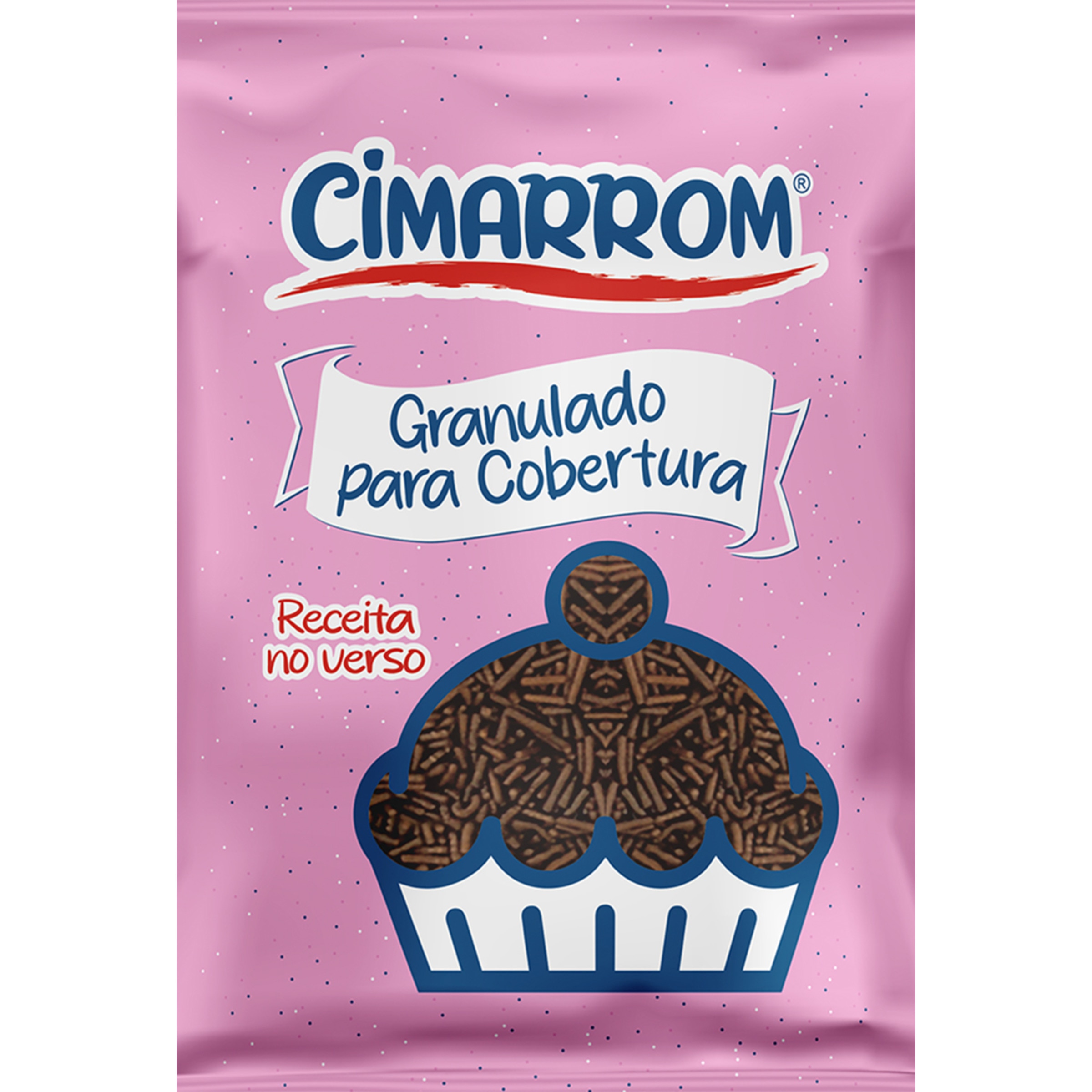 Granulado de Chocolate para Cobertura de Bolos embalagem 150 g